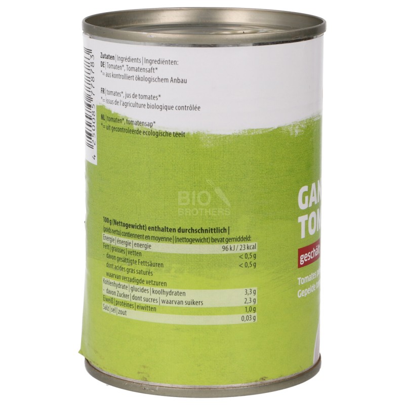 POMODORI PELATI 400G GREEN.