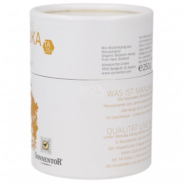 MIELE MANUKA TA25+ 250G SONNENTOR MIELE MANUKA TA25+ 250G SONNENTOR