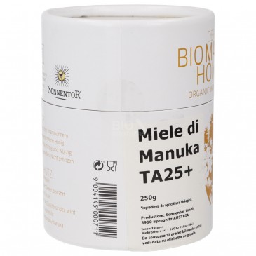 MIELE MANUKA TA25+ 250G SONNENTOR MIELE MANUKA TA25+ 250G SONNENTOR