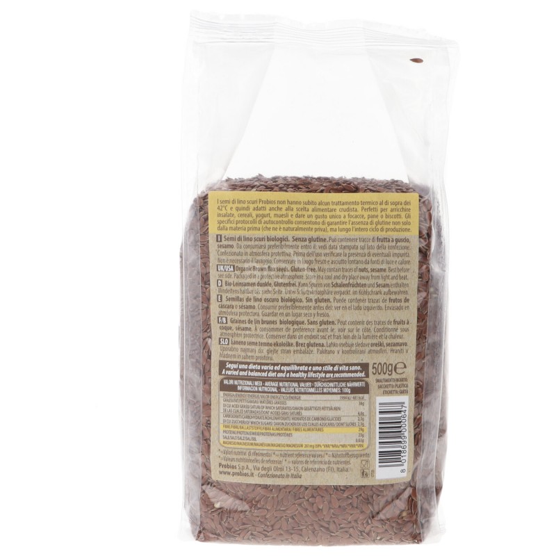Semi di lino scuri bio