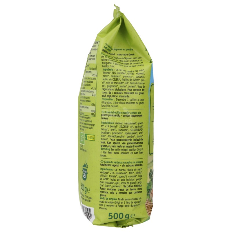 Brodo vegetale senza lievito sacchetto ricarica