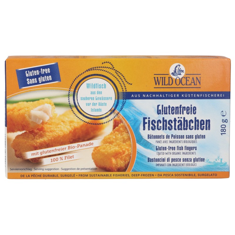 BASTONCINI PESCE SENZA GLUTUTINE 180G WILD