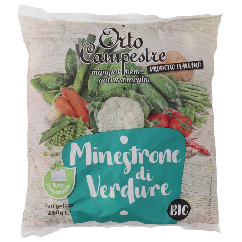 MINESTRONE DI VERDURE SURGELATE BIO 450GR CAMPESTRE