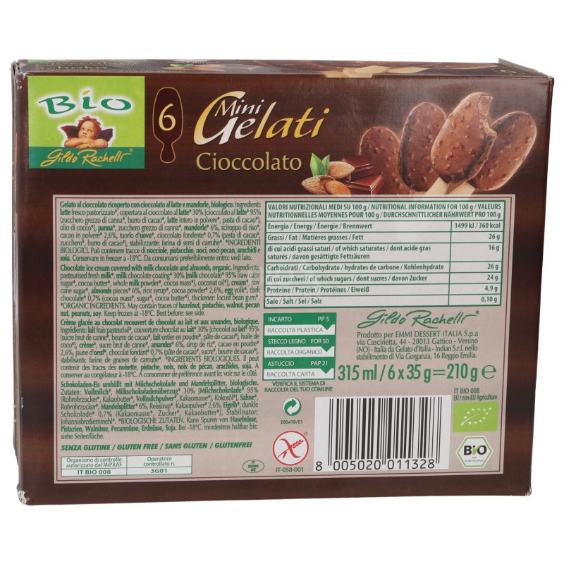 MINI GELATI CIOCCOLATO 35GX6 RACHEL