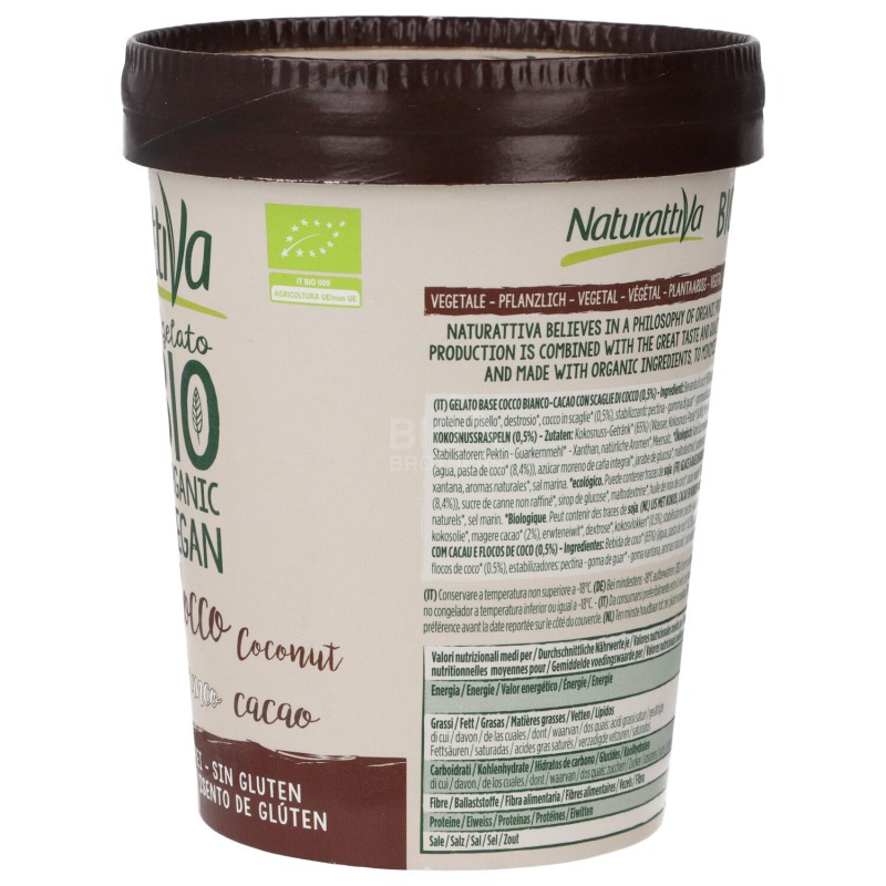 GELATO COCCO CACAO VEGAN SENZ/GLUT 300GR NATUR.