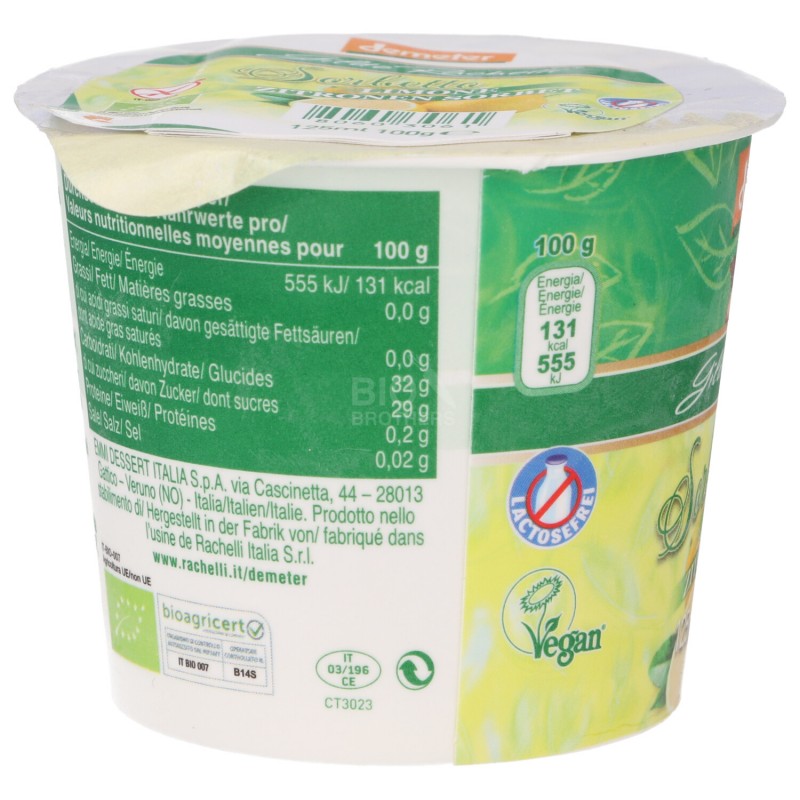 SORBETTO LIMONE BIOLOGICO SENZ/GLUT 100GR RACHELLI