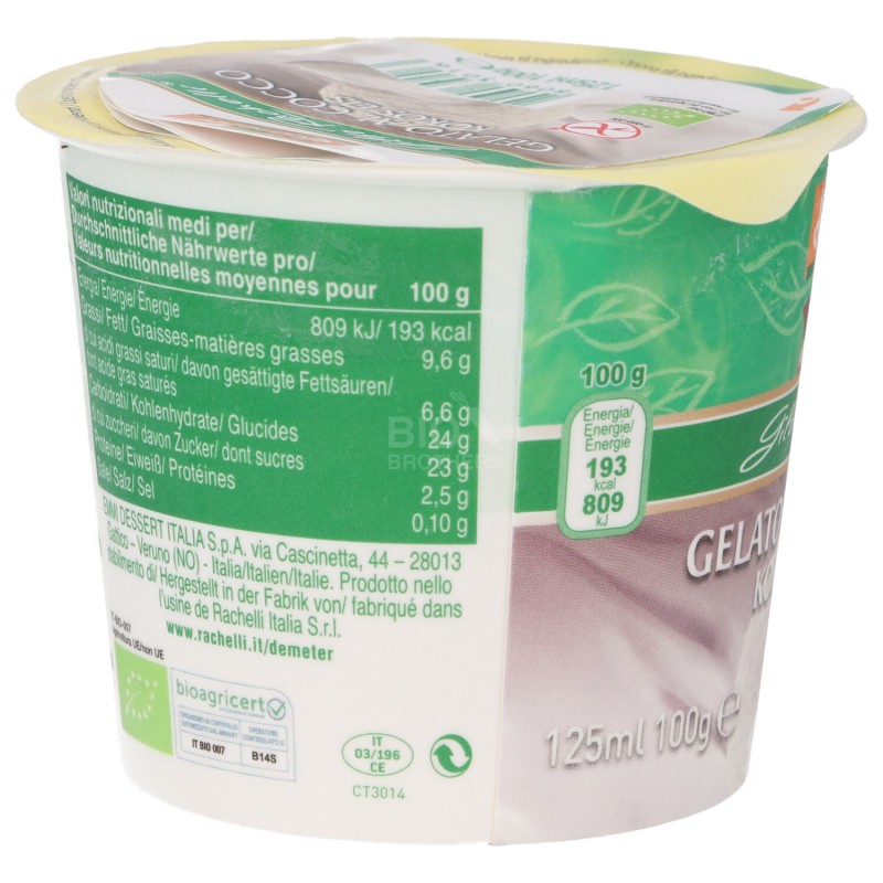 GELATO COCCO 100GR RACHELLI