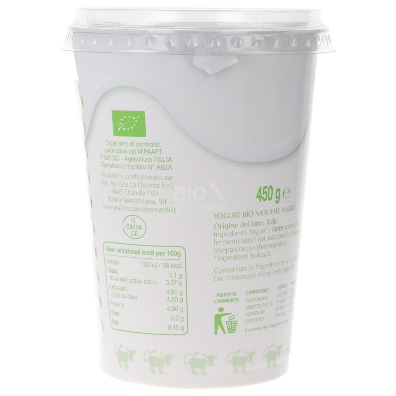 YOGURT NAT. MAGRO 450GR BERNARDI