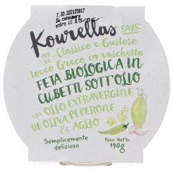 FETA PEPER.VERDI AGLIO 190GR BIO KOURELLAS