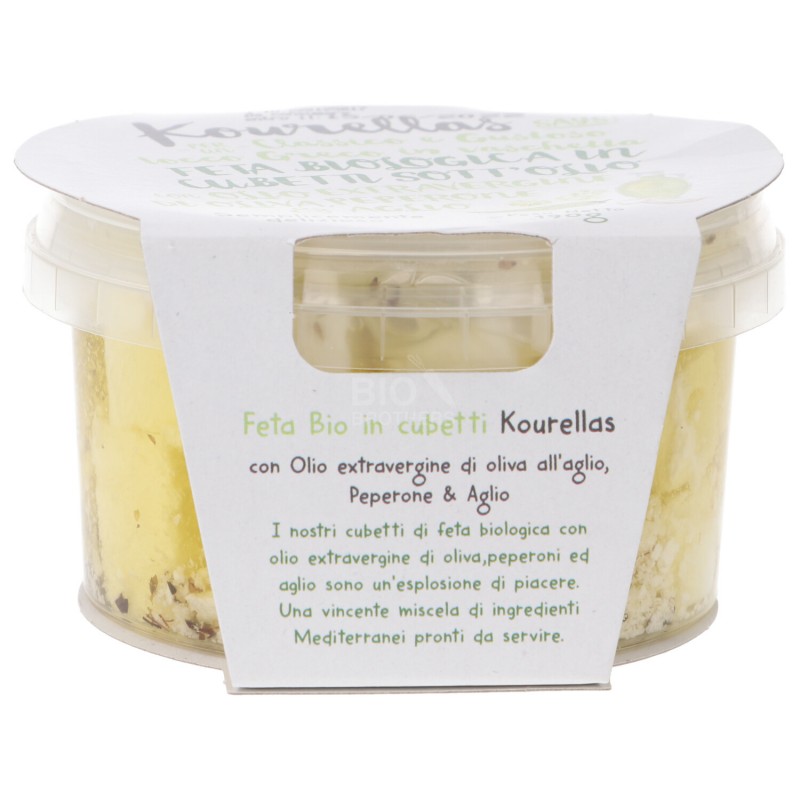 FETA PEPER.VERDI AGLIO 190GR BIO KOURELLAS