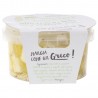 FORMAGGIO FETA BIOLOGICA IN CUBETTI SOTT&#39;OLIO CON AGLIO & PEPERONE 190GR BIO KOURELLAS