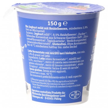 BIOGHURT AL MIRTILLO 150G BERCHTESGADENER BIOGHURT AL MIRTILLO 150G BERCHTESGADENER