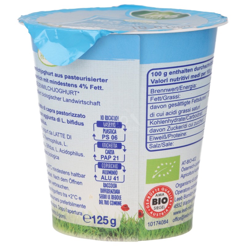 YOGURT CAPRA 125GR LEEB