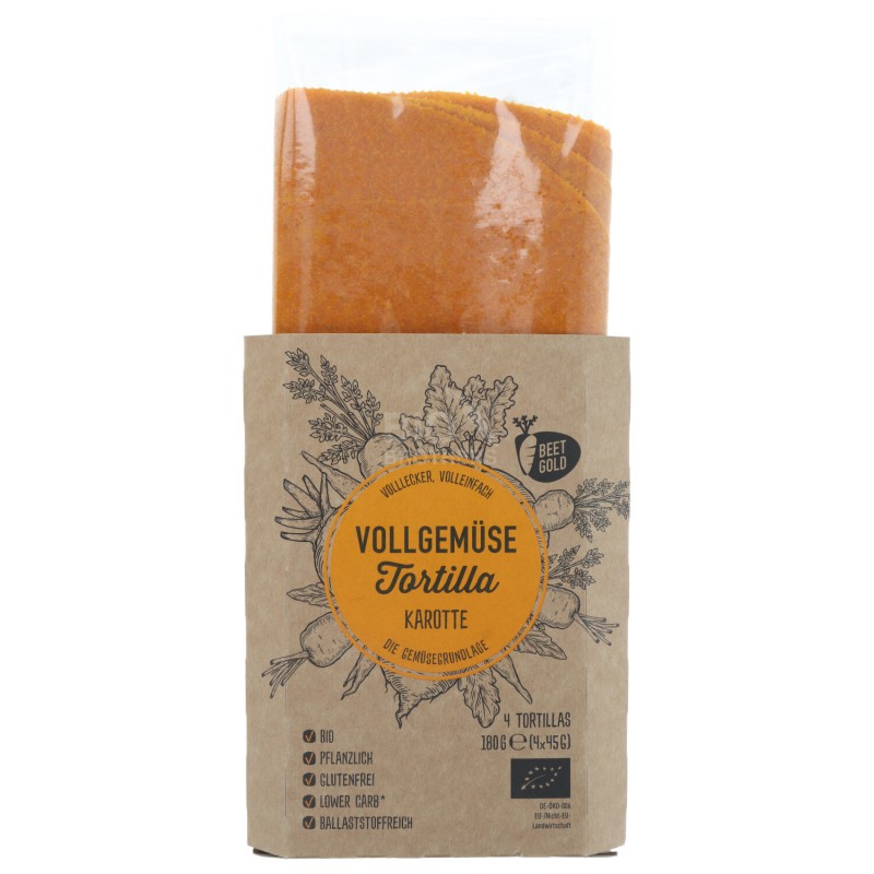 TORTILLA DI VERDURA CAROTA 4PZ 180G