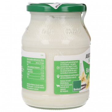 Yogurt mild Bio alla Vaniglia in vetro
