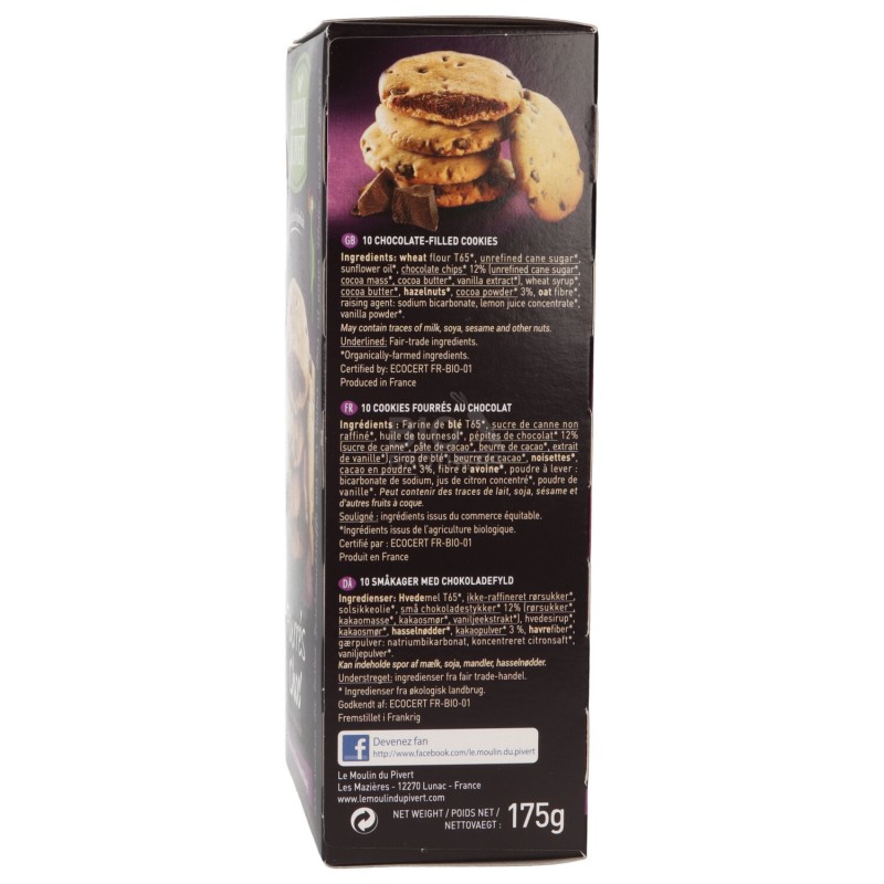 COOKIES RIPIENI CIOCC 5X35G PIVERT