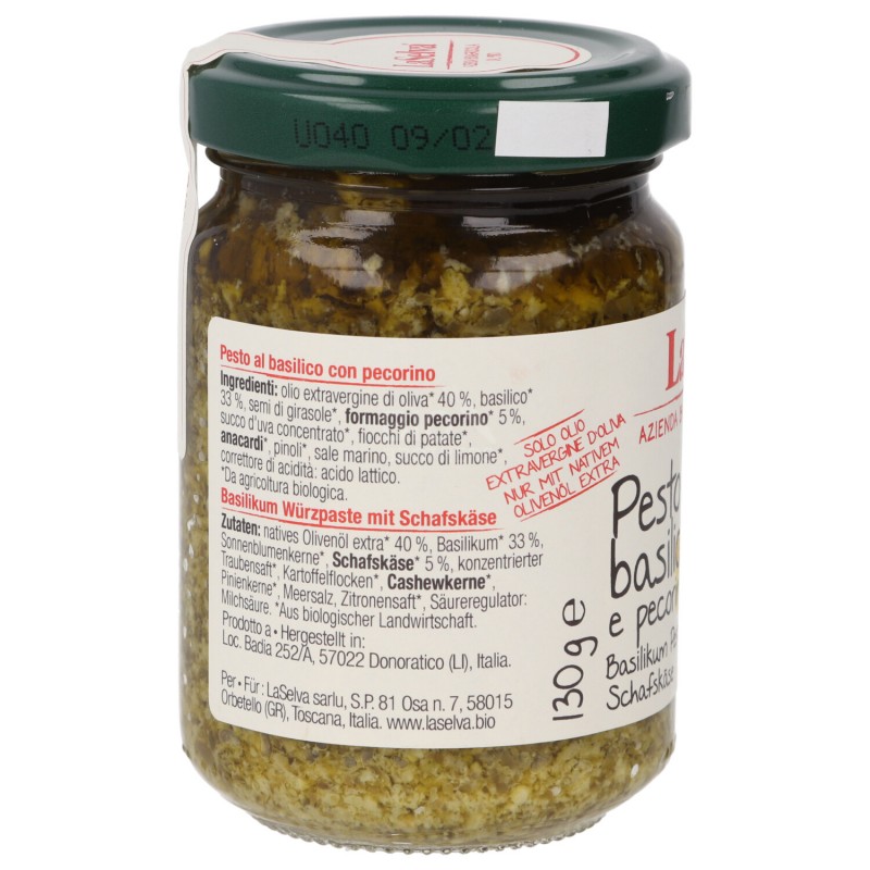 Pesto basilico e pecorino