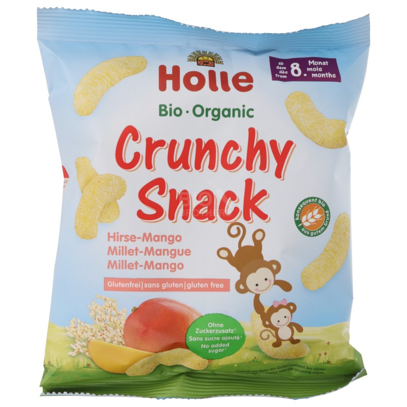 CRUNCHY SNACK MIGLIO-MANGO BABY 25G HOLLE