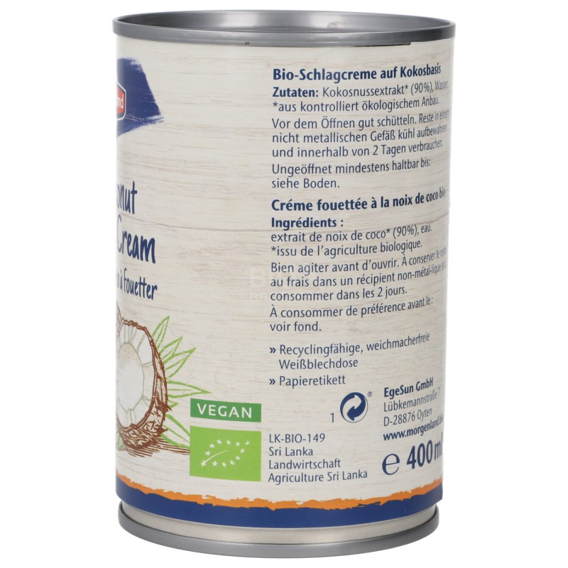 CREMA WHIPPING DI COCCO 400ML