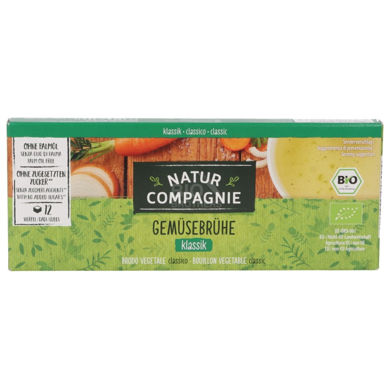 Brodo vegetale Biologico classico 12 dadi