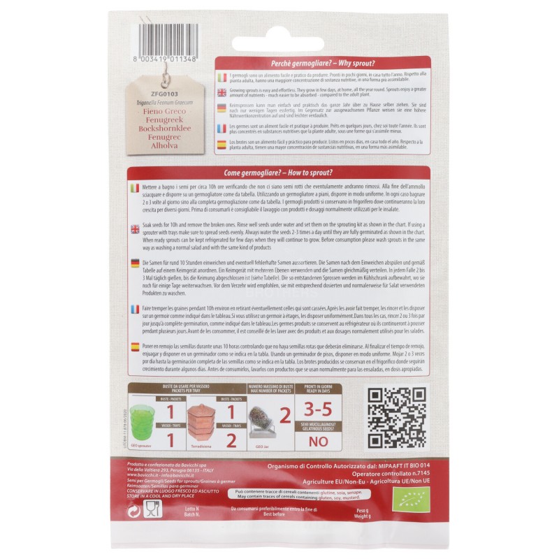 SEMI FIENO GRECO 35GR GERM. GEO