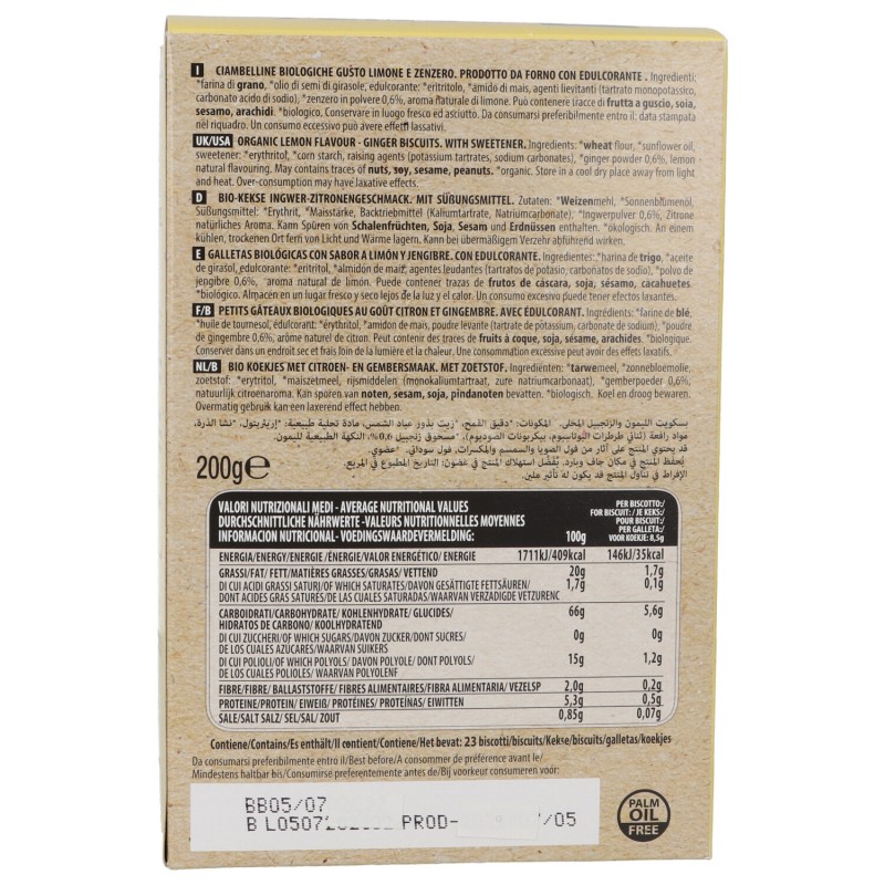 CIAMBELLINE LIMON.ZENZ.NO.ZUCC.AGG.200G