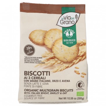 BISC. 3 CEREALI 300GR VIA GRANO BISC. 3 CEREALI 300GR VIA GRANO