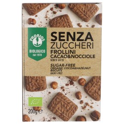 FROLLINO CACAO & NOCCIOLE SENZA ZUCCHERI CON ERITRITOLO 200G PROBIOS