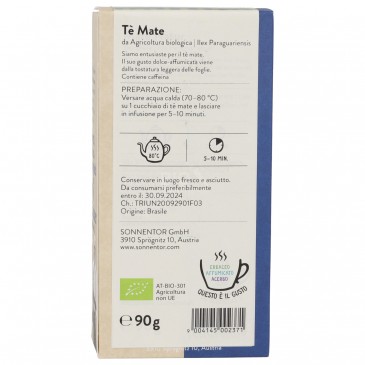 TE' MATE BIOLOGICO 90G SONNENTOR TE' MATE BIOLOGICO 90G SONNENTOR