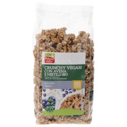 Crunchy vegan con avena e mirtilli