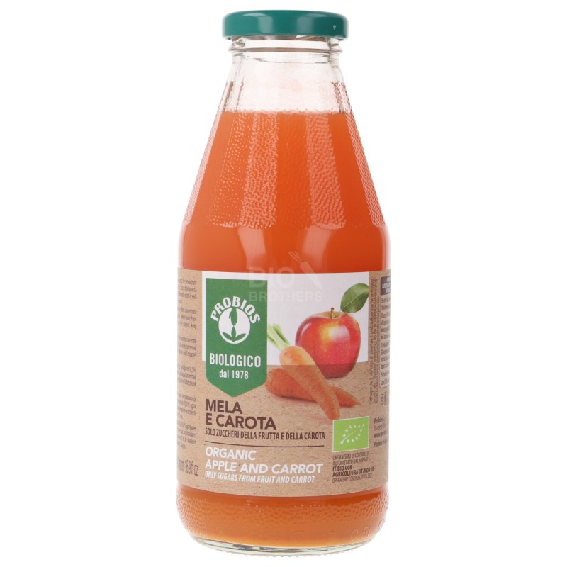 SUCCO MELA CAROTA 500ML PROBIOS
