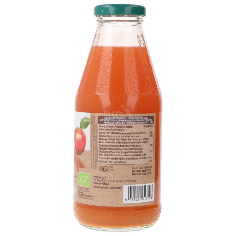 SUCCO MELA CAROTA 500ML PROBIOS
