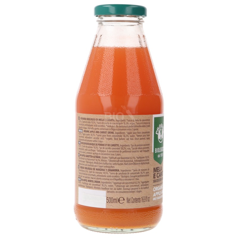 SUCCO MELA CAROTA 500ML PROBIOS