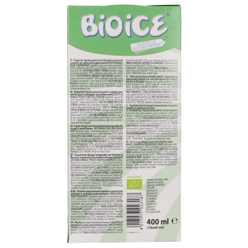 MULTIFRUTTI 400ML BIO ICE