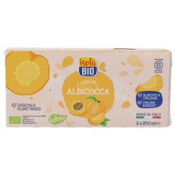 Nettare di Albicocca Biologica 3 brick con cannuccia