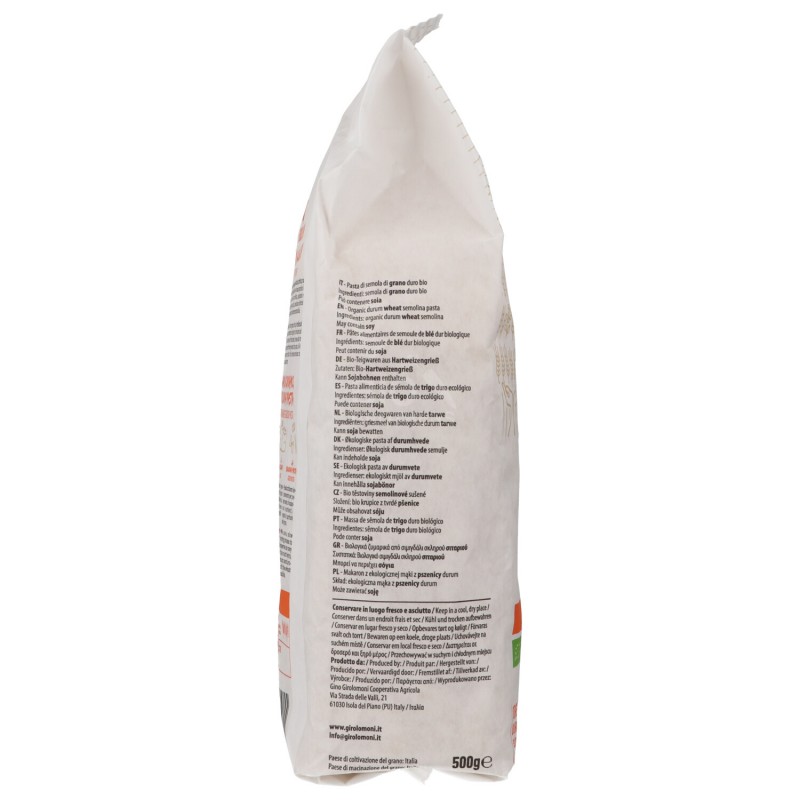 Fusilli bio pasta di semola di grano duro