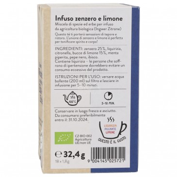 INF. ZENZERO-LIMONE 30GR SONNENTOR INF. ZENZERO-LIMONE 30GR SONNENTOR