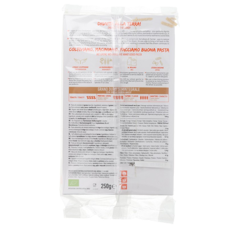 Tagliatelle semintegrali di grano duro