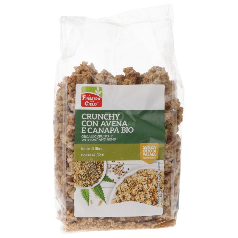 Crunchy bio con avena e canapa