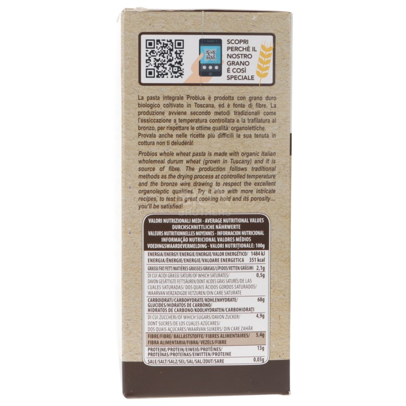 MACCHERONI INT.GR.DURO TOSCANO 500GR PROBIOS