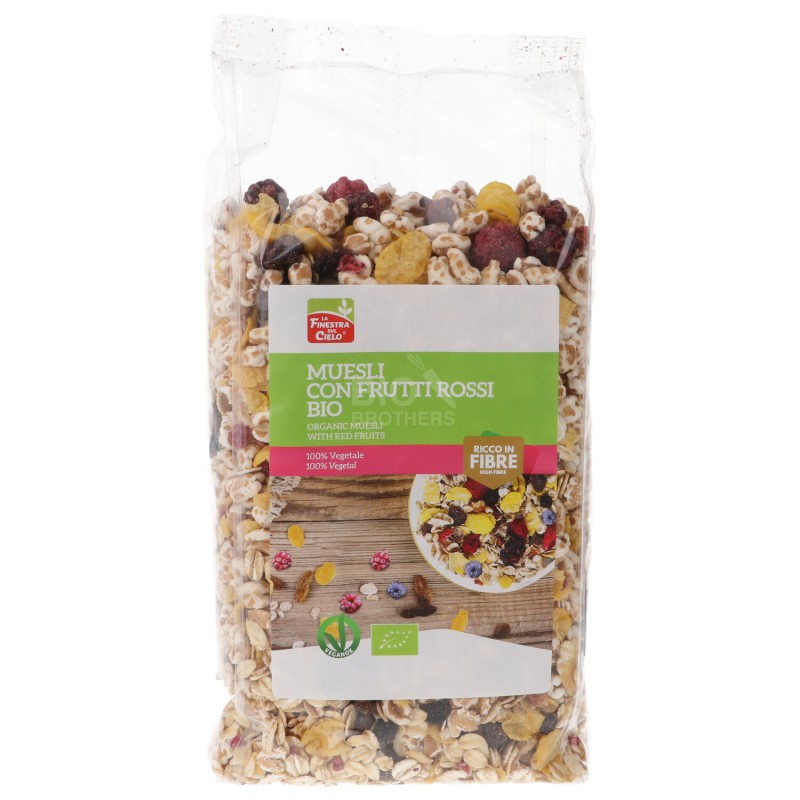 Muesli con frutti rossi bio