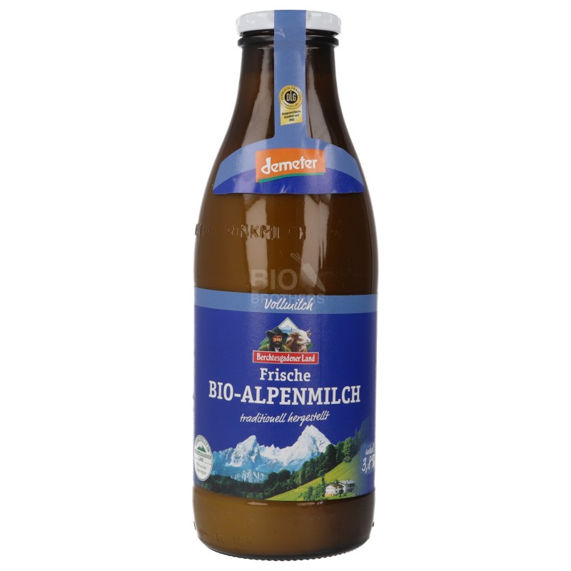 LATTE FRESCO IN BOTTIGLIA INTERO BOTTIGLIA DI VETRO A RENDERE 1LT BERCHTESGADENER