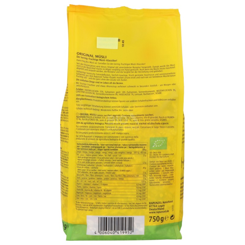 Muesli original bio