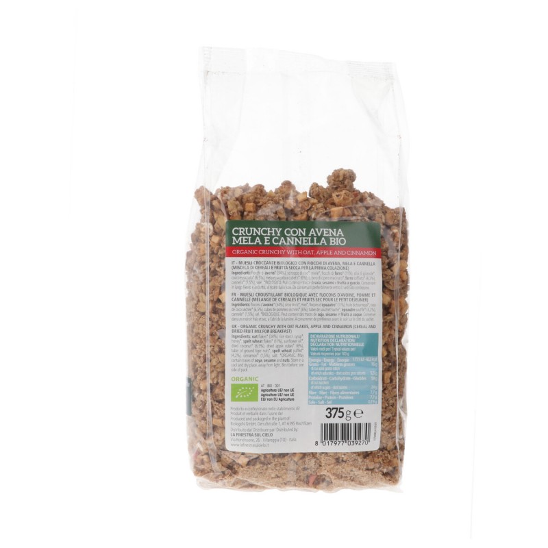 Crunchy di Avena con Mela & Cannella Bio
