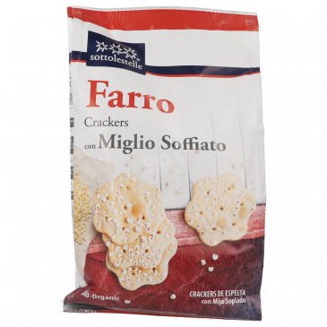 Crackers farro e miglio senza lieviti