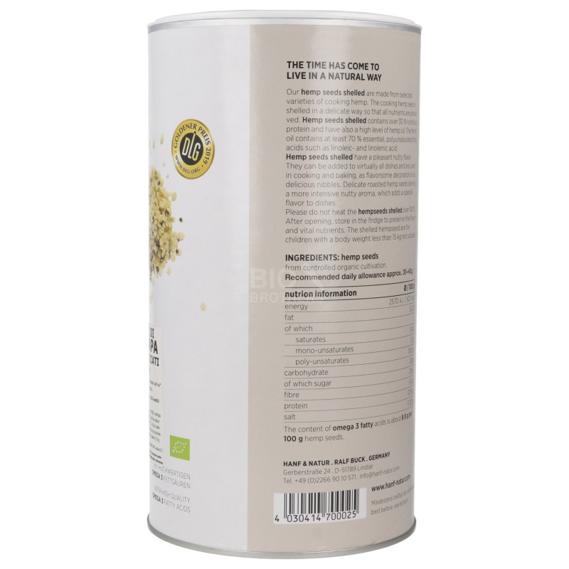 SEMI CANAPA SATIVA DECORT. 1KG H&N