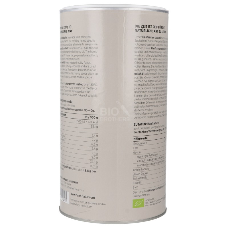 SEMI CANAPA SATIVA DECORT. 1KG H&N