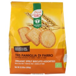 Biscotti secchi Farro Tris Famiglia Bio nuovo formato
