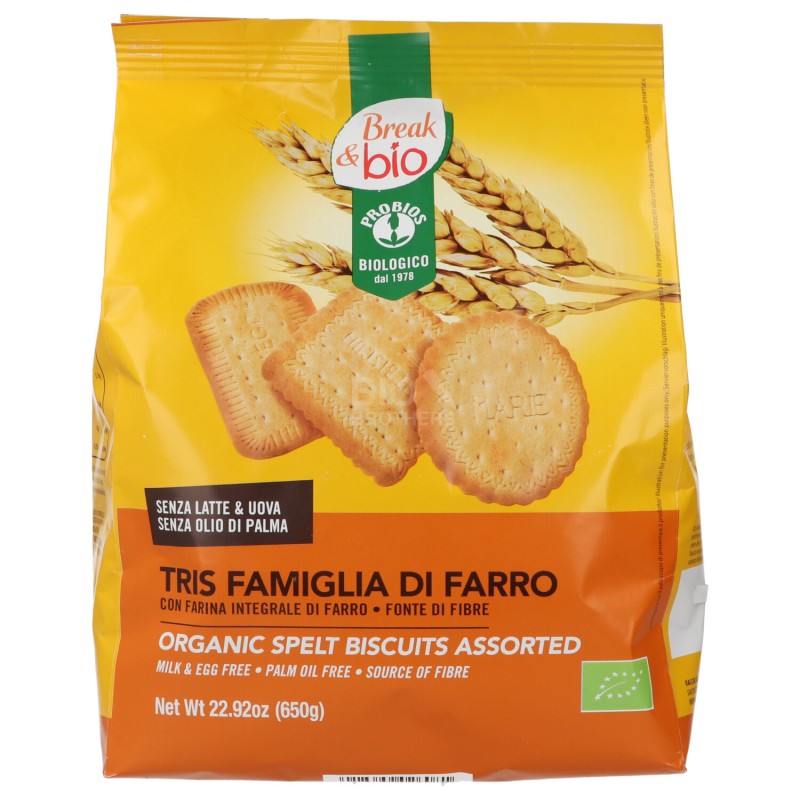 Biscotti secchi Farro Tris Famiglia Bio nuovo formato