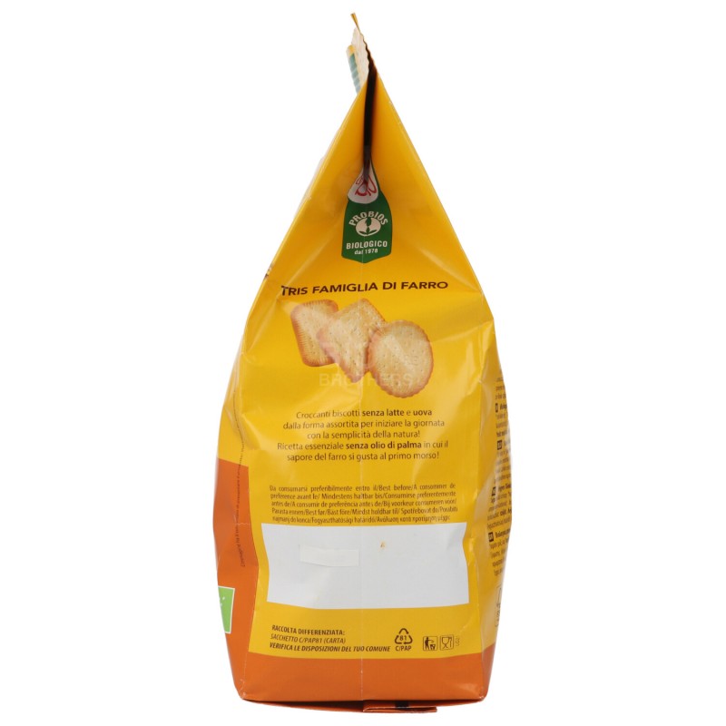 Biscotti secchi Farro Tris Famiglia Bio nuovo formato